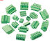 RDOQ 3.81pitch 2P-24P 300V 10A  green with flange plug in type terminal block connector