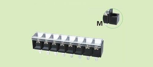 Barrier terminal block 78H-13mm 2-30P 750V 40A screw terminal barrier block black with clear cover transparent