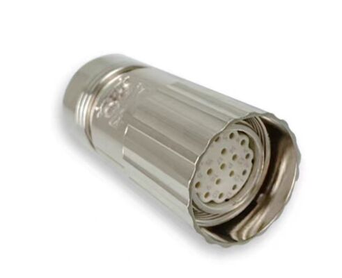 17-pin 1000V Servo Motor Connector M23 Connector with Crimp/Solder Termination for Industrial Automation