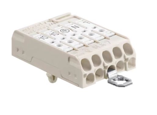 White 10PIN LED Light Connector 450V 24A Plastic Insert
