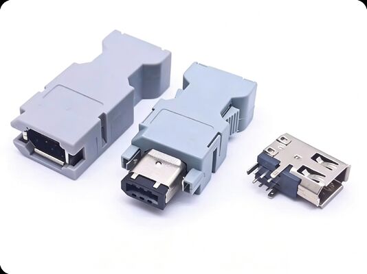 IEEE 1394 Connector SM-6P Male SM-6E Female 3E106-2230KV Base/Right-Angle Female Socket