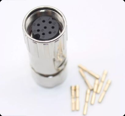 Suitable for Siemens V90 servo encoder plug, 8-pin straight plug with 2 locks, 6FX2003-0DB13 connector