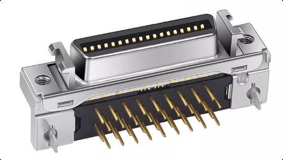 Gold-plated SCSI PCB Connector with Moog Gender for 1000V Servo Motor Applications