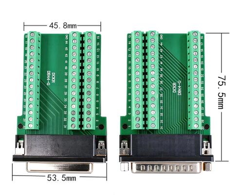 HDB44 44Pin Adapter Servo Motor Connector with 1000V Voltage Rating and Omrons Domestic Contacts for Panel or Cable Mount