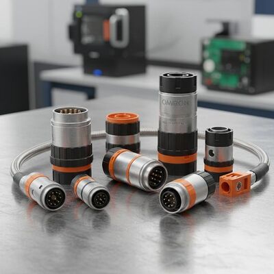 1000V Voltage Rating Servo Motor Connector with Omrons Domestic Contacts and 10PIN Insulation Resistance