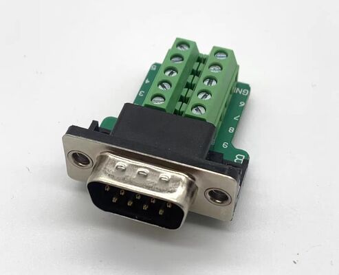DB9 Solder-Free Connector with Metal/Plastic Construction for Wide Operating Temperature RS232 Plug and Socket