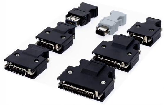 Servo SCSI Connector with 1000V Voltage Rating and Silver Gold Plated Contacts for Industrial Automation
