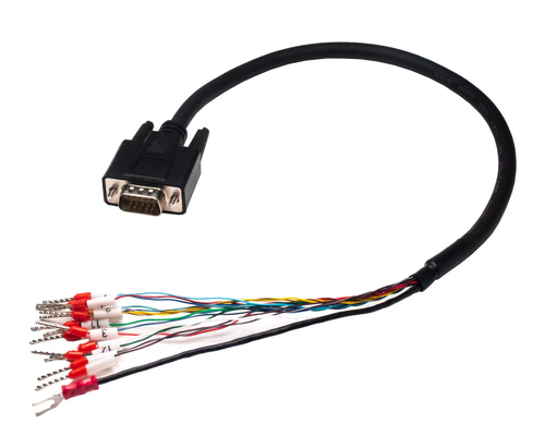 HDB15 Pin Terminal Block Servo Motor Connector with Male-to-Male/Male-to-Female Connection for 18-24 AWG Wire Gauge and 1000V Voltage Rating