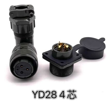 Waterproof gold-plated aviation plug for GSK Huada servo motor YD28K-4TS YD28K-15TS 4-core