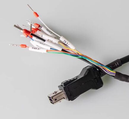 A4/A5/A6 Compatible Servo Motor Connector with MUF-PK10K-X Plug 10 Cores Servo Driver Connection Cable